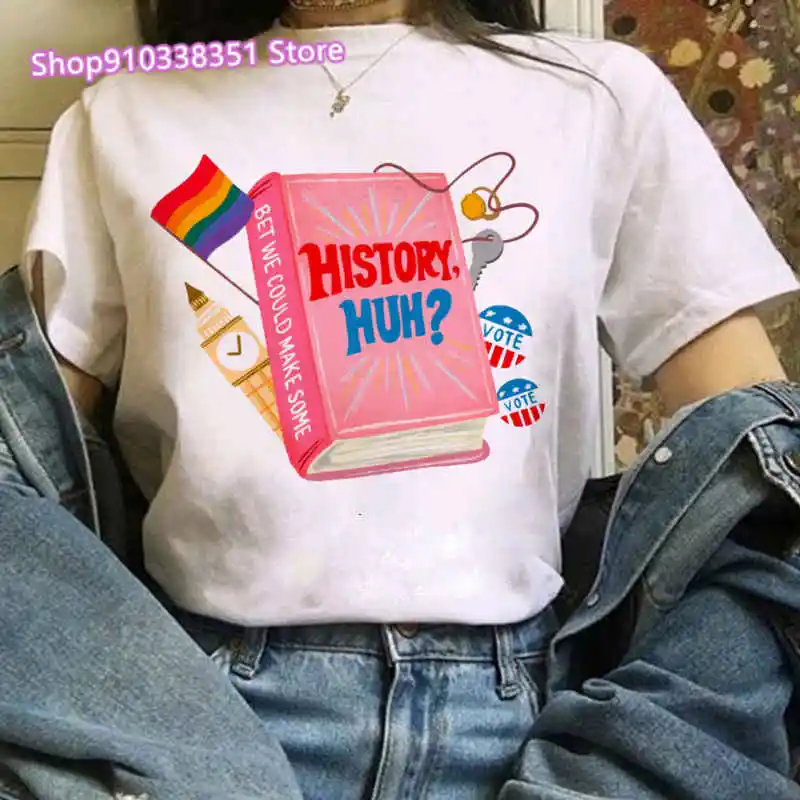 Red White and Royal Blue Graphic T Shirt for Women Harajuku Funny Streetwear RWRB T-shirt Y2k Tops Clothing Tees Female Gift
Red White and Royal Blue Graphic T Shirt for Women Harajuku Funny Streetwear RWRB T-shirt Y2k Tops Clothing Tees Female Gift