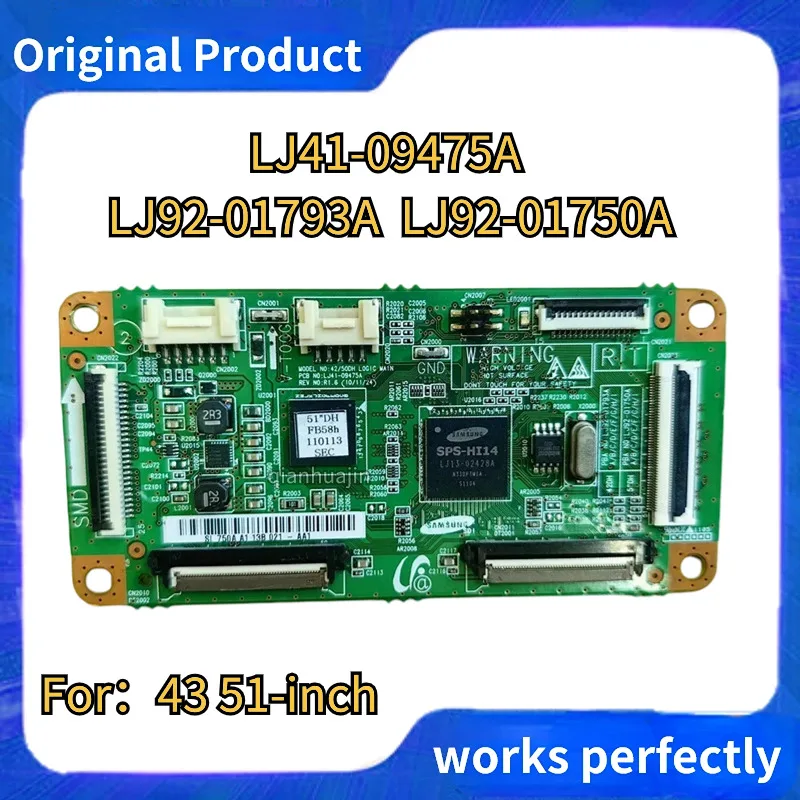 Оригинальная материнская плата LJ41-09475A LJ92-01793A LJ92-01750A T-con для 43 дюймов, 51 дюймов
Оригинальная материнская плата LJ41-09475A LJ92-01793A LJ92-01750A T-con для 43 дюймов, 51 дюймов