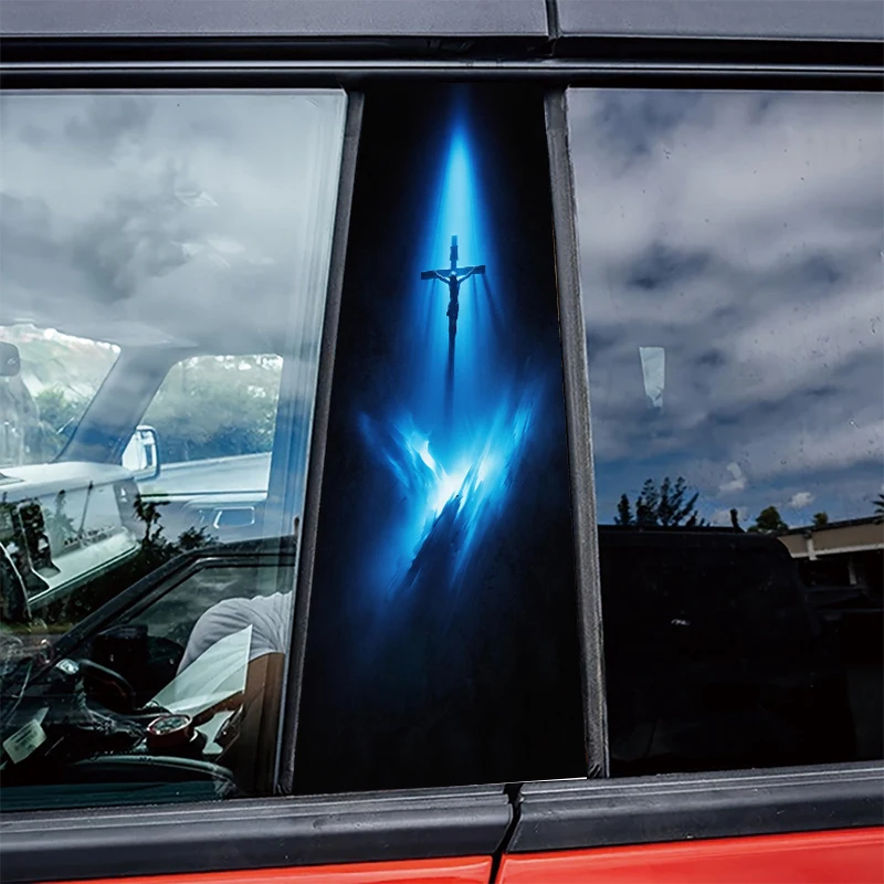 2 штуки защитной пленки для автомобильных B-стойок, глянцевая пленка Crucifix.
2 штуки защитной пленки для автомобильных B-стойок, глянцевая пленка Crucifix.