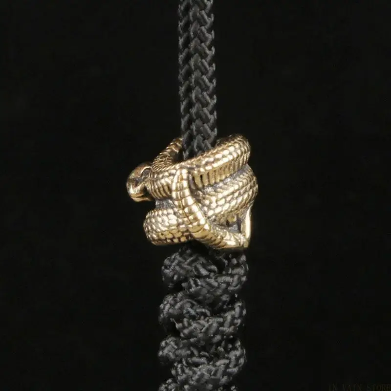 M5TC 3Pcs Metal Lanyard Beads Light Weight Snake Metal Beads Unique Parachute Cord Beads for Bracelets Pendants Enduring
M5TC 3Pcs Metal Lanyard Beads Light Weight Snake Metal Beads Unique Parachute Cord Beads for Bracelets Pendants Enduring