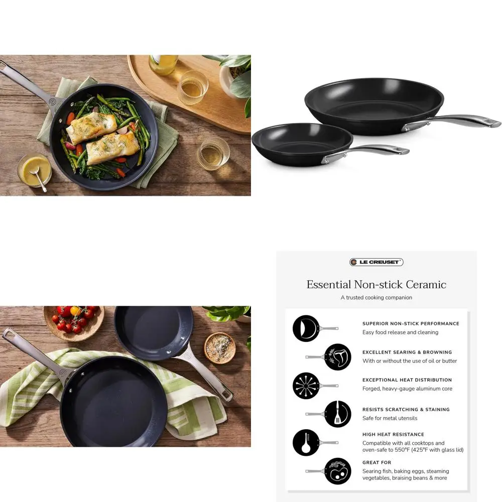 Набор из 2 предметов с антипригарным покрытием Ceic. Набор сковородок
Набор из 2 предметов с антипригарным покрытием Ceic. Набор сковородок