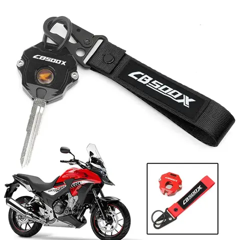 Logolu "CB500X" Motosiklet Aksesuarları CNC Anahtar Kılıfı Kabuk anahtarlık HONDA CB500X CB500 X CB 500X 2013 - 2024 2023