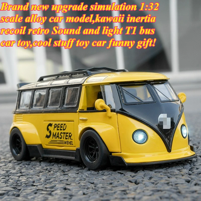 Cool Stuff Toy Car Funny Gift-1:32 Scale Alloy Car Model,Kawaii Inertia Recoil Retro T1 Car Toy,Toys for Kids 2 To 4 Years Old
Cool Stuff Toy Car Funny Gift-1:32 Scale Alloy Car Model,Kawaii Inertia Recoil Retro T1 Car Toy,Toys for Kids 2 To 4 Years Old