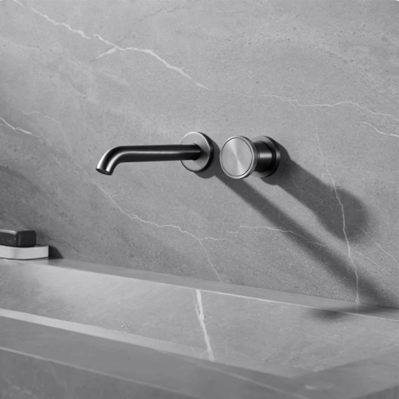 Wall Mounted Bathroom Vanity Sink Faucet Single Handle Hot and Cold Mixer Tap 2 Hole Lavatory Vessel Sink Faucets Gray
Wall Mounted Bathroom Vanity Sink Faucet Single Handle Hot and Cold Mixer Tap 2 Hole Lavatory Vessel Sink Faucets Gray