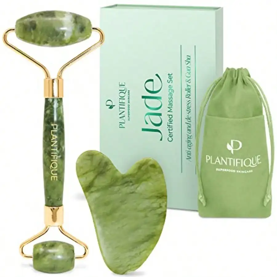 Jade Roller Gua Sha Set Real Jade Facial Tools For Skin Care Routine Green Jade Face R For Radiant Skin
Jade Roller Gua Sha Set Real Jade Facial Tools For Skin Care Routine Green Jade Face R For Radiant Skin