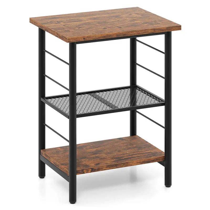 3-Tier End Table Space-Saving Nightstand Industrial Bedside Table for Living Room Bedroom-Rustic Brown
3-Tier End Table Space-Saving Nightstand Industrial Bedside Table for Living Room Bedroom-Rustic Brown