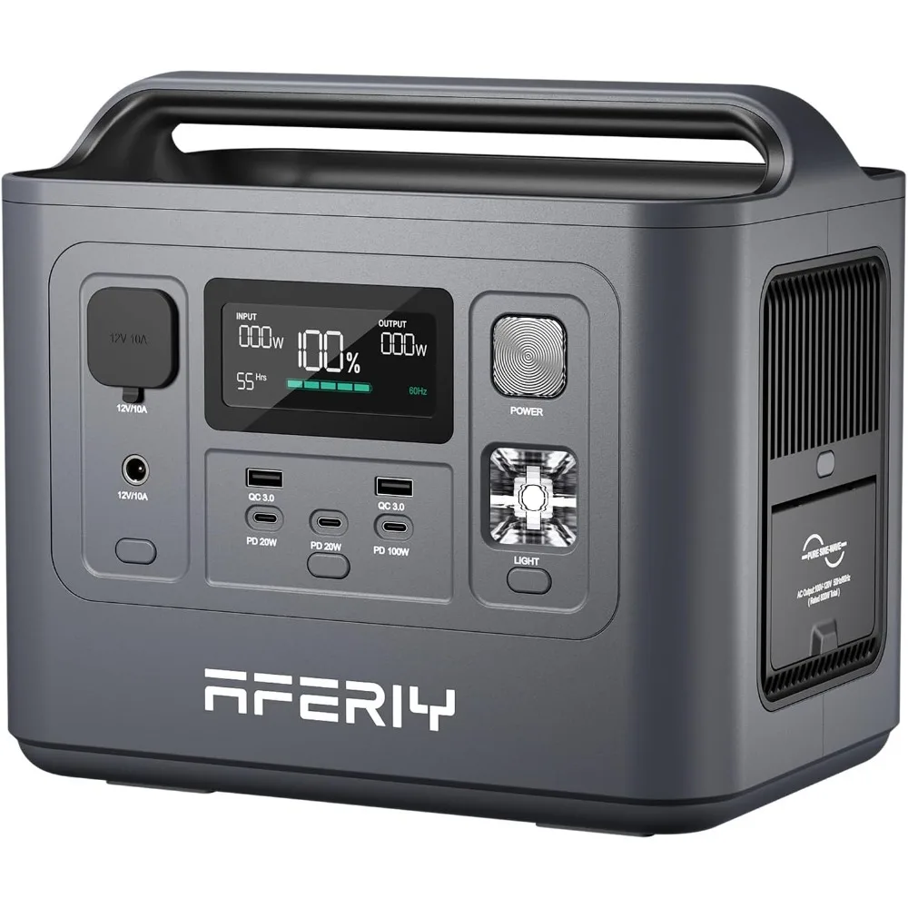 Portable Power Station 800W / 512Wh Power Station LiFePO4 Battery, Quick Charge in 1.5H, 2 AC Outlets, UPS, Solar Generator, El
Portable Power Station 800W / 512Wh Power Station LiFePO4 Battery, Quick Charge in 1.5H, 2 AC Outlets, UPS, Solar Generator, El