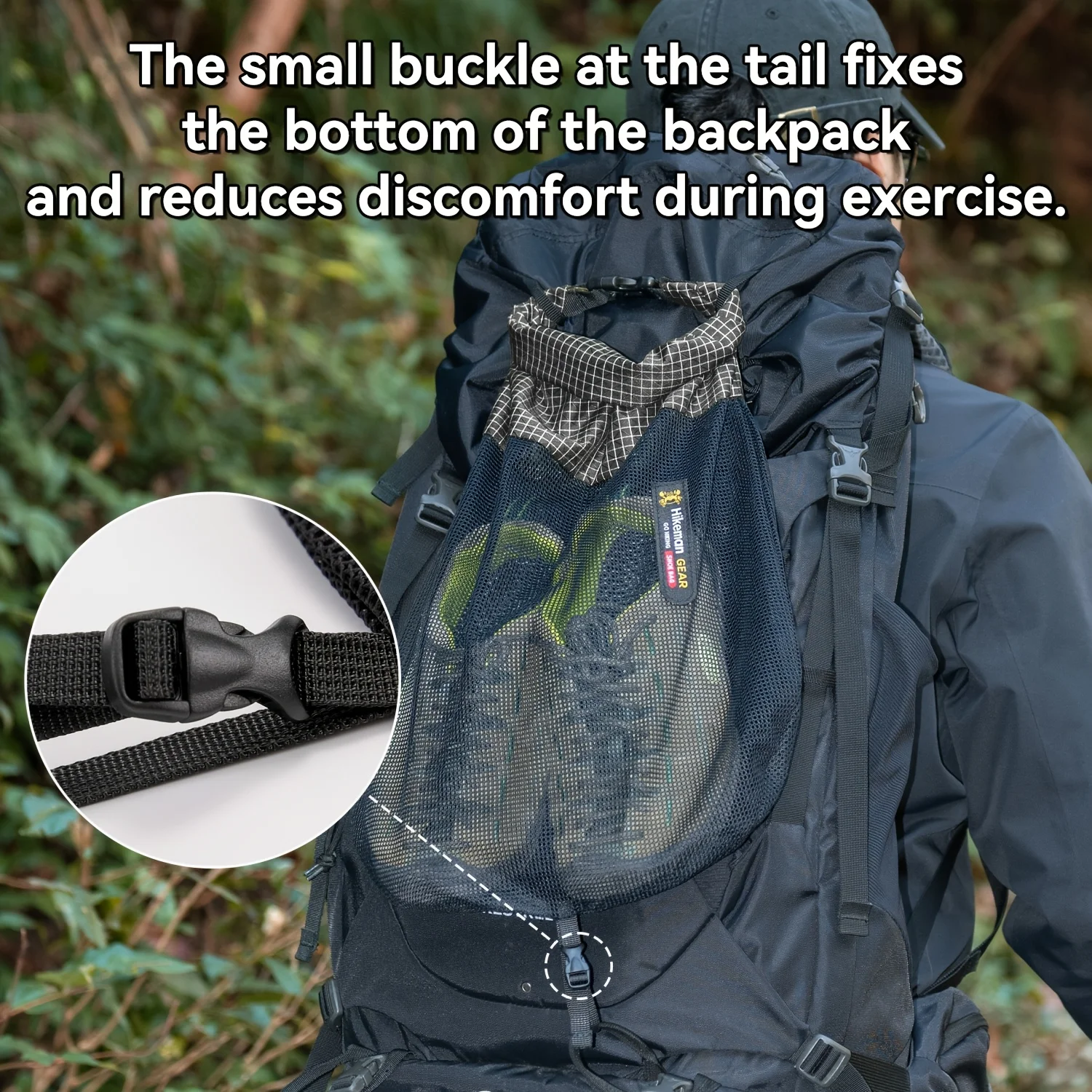 Breathable Mesh Shoe Storage Portable Handheld Organizer Pouch Backpack External Shoe Outdoor Camping Travel Hiking Climbing Use
Breathable Mesh Shoe Storage Portable Handheld Organizer Pouch Backpack External Shoe Outdoor Camping Travel Hiking Climbing Use