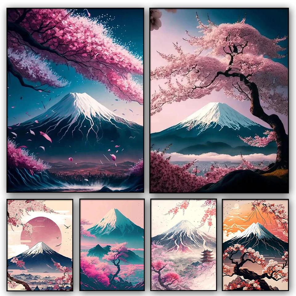 Mount Fuji Cherry Blossoms diamond Painting Japanese Landscape Full Square Round Diamond Art Mosiac Home Decor Aesthetic Mural
Mount Fuji Cherry Blossoms diamond Painting Japanese Landscape Full Square Round Diamond Art Mosiac Home Decor Aesthetic Mural