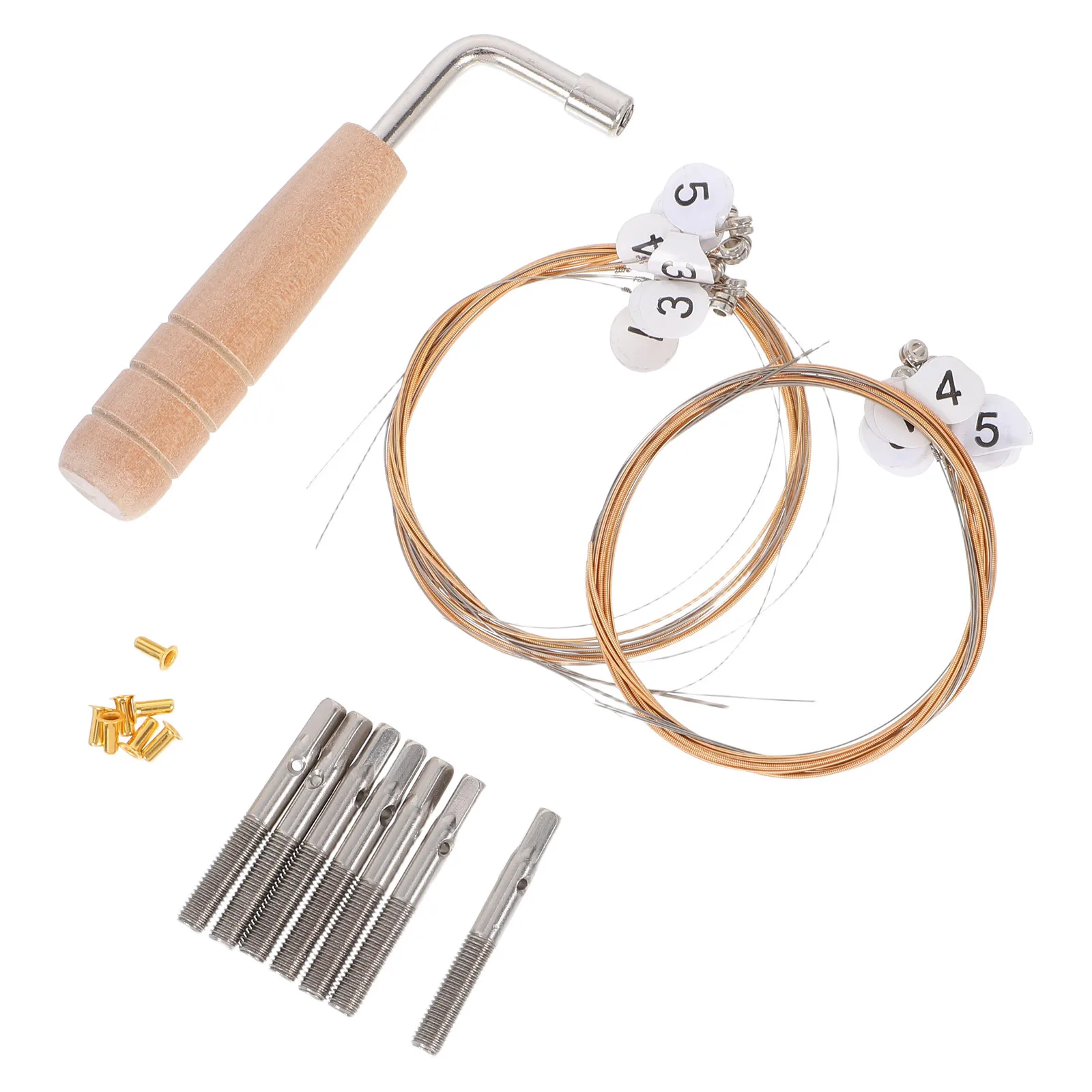 1Set Professional Lyre Harp Tuning Wrench Strings Rivets Pins Replacement Repair Kit Instrument Accessories Harp Strings
1Set Professional Lyre Harp Tuning Wrench Strings Rivets Pins Replacement Repair Kit Instrument Accessories Harp Strings