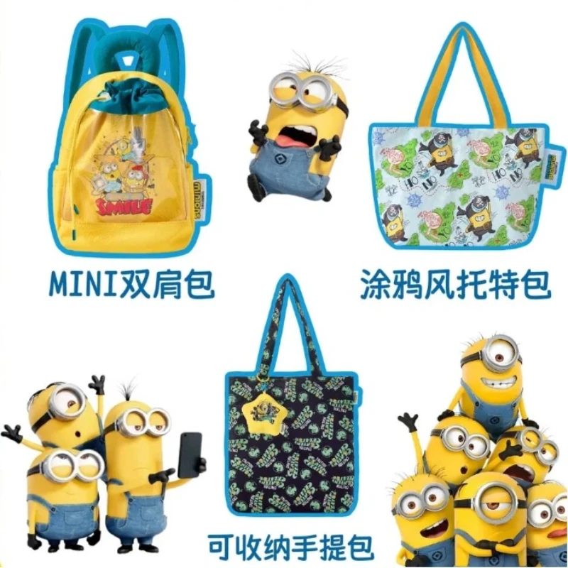 Minion Merch Keychain Tote Bag Mini Backpack Portable Handbag Official Licensed Daily Travel Shopping Desktop Decor For Adult
Minion Merch Keychain Tote Bag Mini Backpack Portable Handbag Official Licensed Daily Travel Shopping Desktop Decor For Adult
