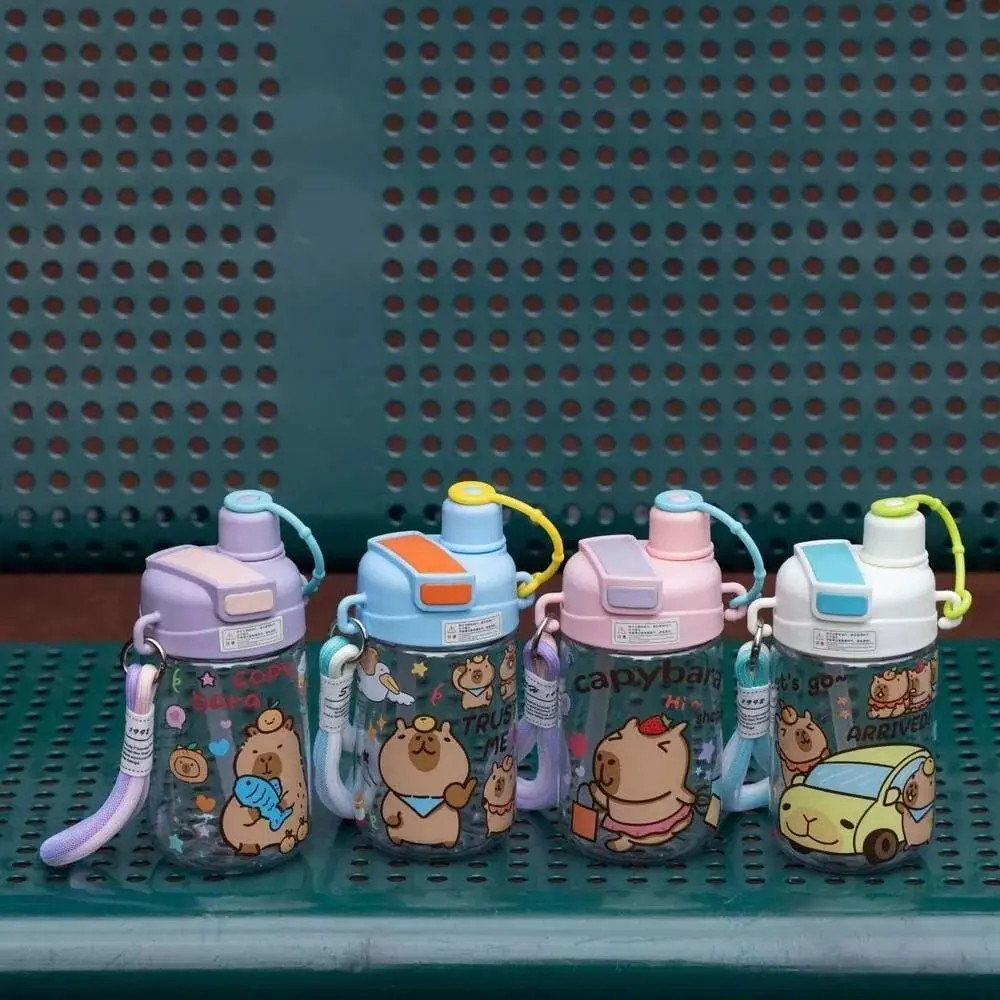 Portable 600ML Capybara Water Bottle Large Capacity Cute Double Drinking Cup Transparent Cartoon Student Water Bottle Summer
Portable 600ML Capybara Water Bottle Large Capacity Cute Double Drinking Cup Transparent Cartoon Student Water Bottle Summer