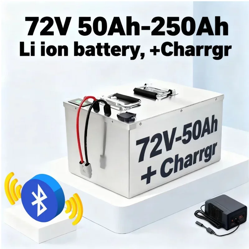 72V Lithium Li-ion Battery 50Ah-250Ah with Bluetooth BMS Fast Charger for 3KW 7KW 14KW Skateboard Sightseeing Car Electric Vehi
72V Lithium Li-ion Battery 50Ah-250Ah with Bluetooth BMS Fast Charger for 3KW 7KW 14KW Skateboard Sightseeing Car Electric Vehi
