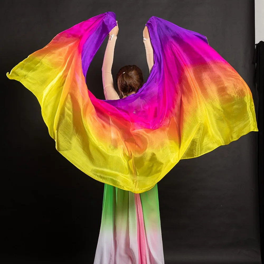 Аксессуары для костюмов, 100% шелковая вуаль для танца живота, градиент цвета, легкая текстура, вуаль, шали 250 см x 120 см, танцевальная шаль
Аксессуары для костюмов, 100% шелковая вуаль для танца живота, градиент цвета, легкая текстура, вуаль, шали 250 см x 120 см, танцевальная шаль