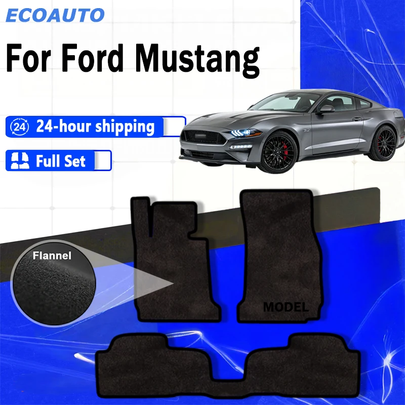 Автомобильные коврики ECOAUTO из фланели для Ford Mustang 2015-2023 MK6 S550, полиэстер, замша, антискользящая черная основа, окантовка, защитные накладки по краям.
Автомобильные коврики ECOAUTO из фланели для Ford Mustang 2015-2023 MK6 S550, полиэстер, замша, антискользящая черная основа, окантовка, защитные накладки по краям.