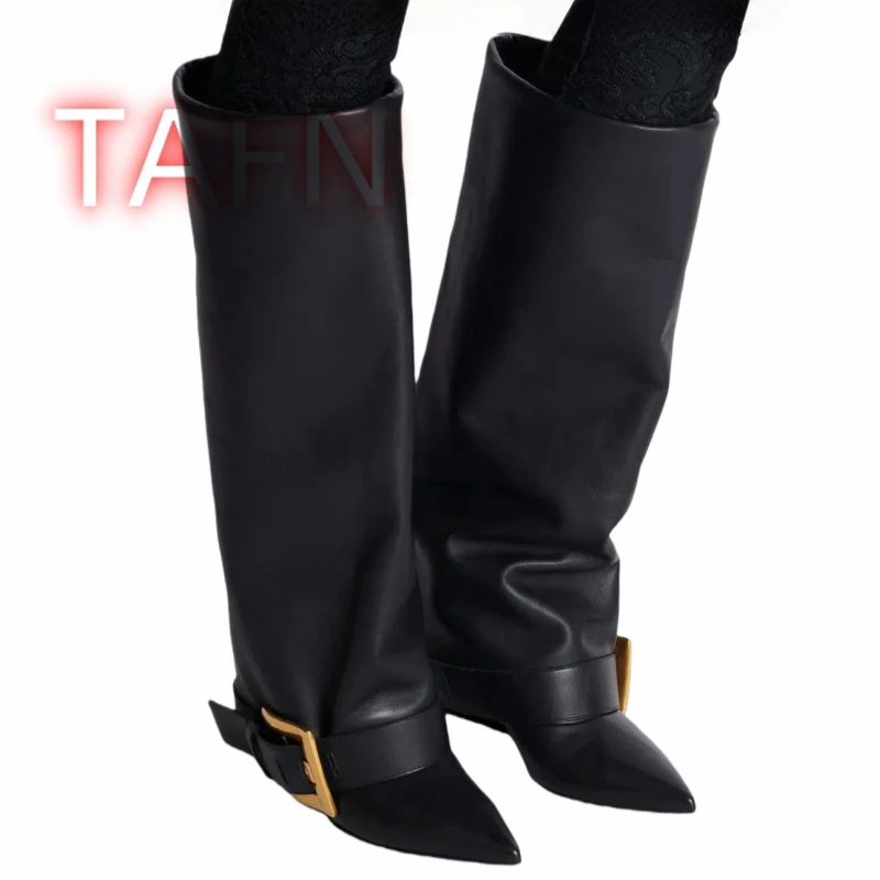 Women’s Fold Over Knee High Boots for Women Pointed Toe Stiletto Heel Tall Boots Wide Calf Long Boots Golden Buckle Strap Boots
Women’s Fold Over Knee High Boots for Women Pointed Toe Stiletto Heel Tall Boots Wide Calf Long Boots Golden Buckle Strap Boots