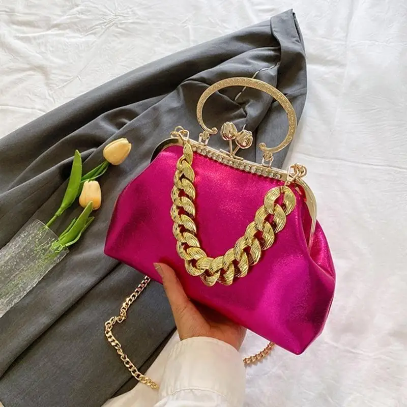 340D Elegant Sparkling Shoulder Bag Clutch Purse Evening Bag Thick Chain Handbag
340D Elegant Sparkling Shoulder Bag Clutch Purse Evening Bag Thick Chain Handbag