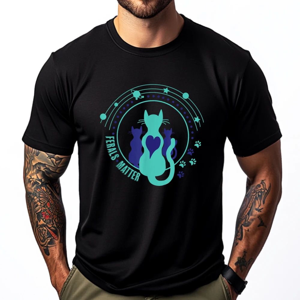 Cat Rescue Ferals Matter Feral Kittens Homeless Cats Tnr Graphic T Shirts 100% Cotton Graphic T Shirts Korean
Cat Rescue Ferals Matter Feral Kittens Homeless Cats Tnr Graphic T Shirts 100% Cotton Graphic T Shirts Korean