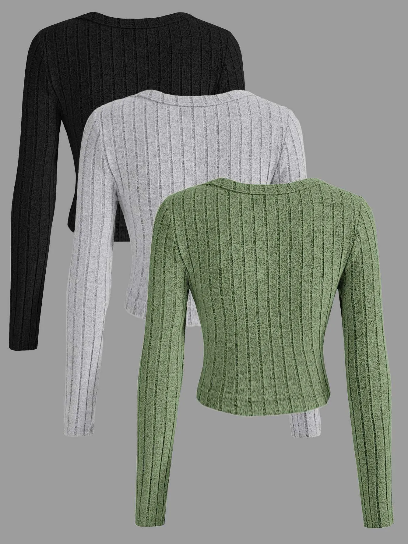 A new set of three-piece long-sleeved women's T-shirts that are fashionable, versatile and warm for women
A new set of three-piece long-sleeved women's T-shirts that are fashionable, versatile and warm for women