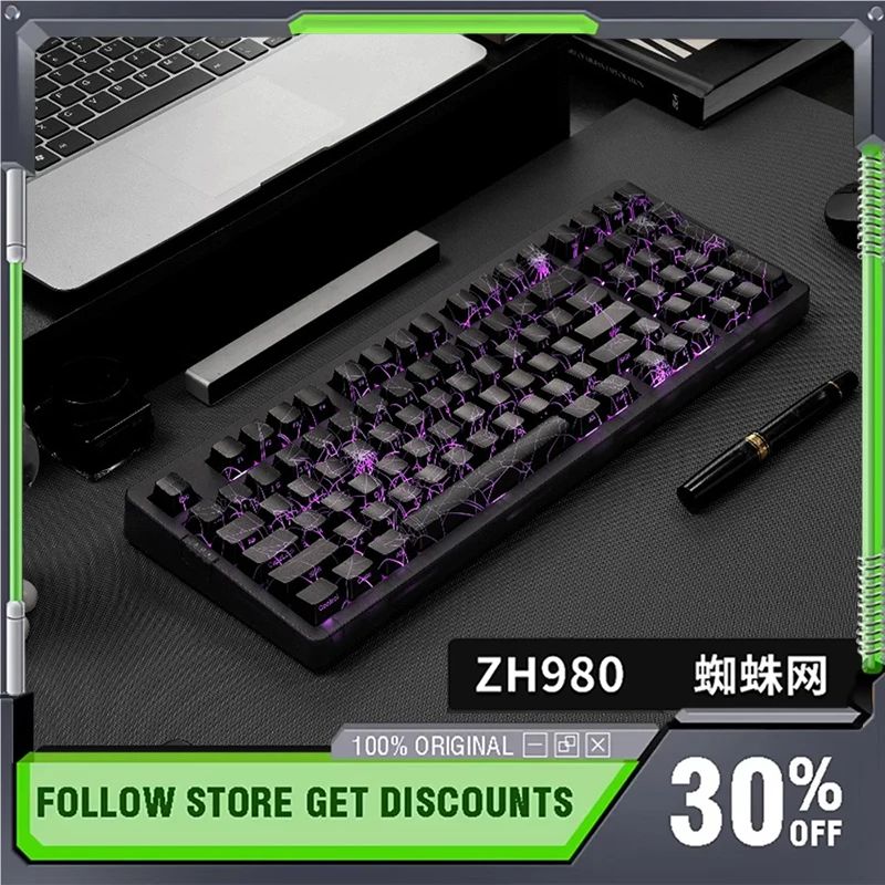 ZORNHER ZH980 Трехрежимная механическая клавиатура с прокладкой для горячей замены Индивидуальная беспроводная RGB игровая клавиатура для киберспорта Аксессуары для ноутбуков
ZORNHER ZH980 Трехрежимная механическая клавиатура с прокладкой для горячей замены Индивидуальная беспроводная RGB игровая клавиатура для киберспорта Аксессуары для ноутбуков