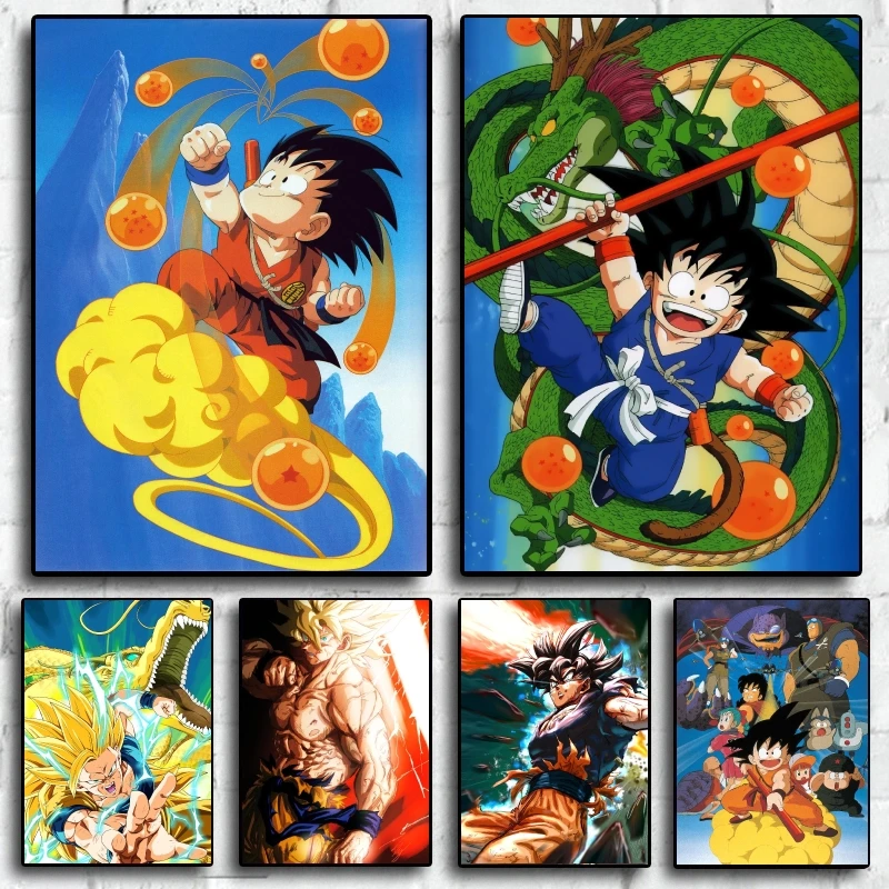 Japanese Anime Dragon Ball Poster Sun Wukong Canvas Painting Prints Living Room Bedroom Wall Decoration Children's Gifts Classic
Japanese Anime Dragon Ball Poster Sun Wukong Canvas Painting Prints Living Room Bedroom Wall Decoration Children's Gifts Classic