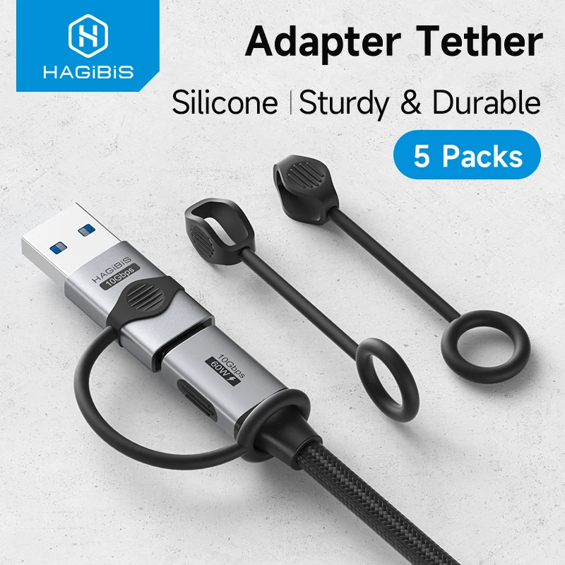 Hagibis Charging Cable Keeper Adapter Tether Holder Adapter Anti Loss Silicone Lanyard for USB C Adapter Micro USB Adapter
Hagibis Charging Cable Keeper Adapter Tether Holder Adapter Anti Loss Silicone Lanyard for USB C Adapter Micro USB Adapter