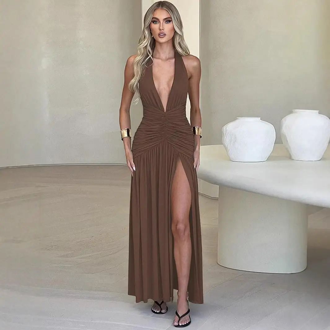 Sexy Bal V-ne Belted Dr with Side Slit Midi Skirt Gathered Elastic Waist Svel Polyester Fabric Office Wear
Sexy Bal V-ne Belted Dr with Side Slit Midi Skirt Gathered Elastic Waist Svel Polyester Fabric Office Wear