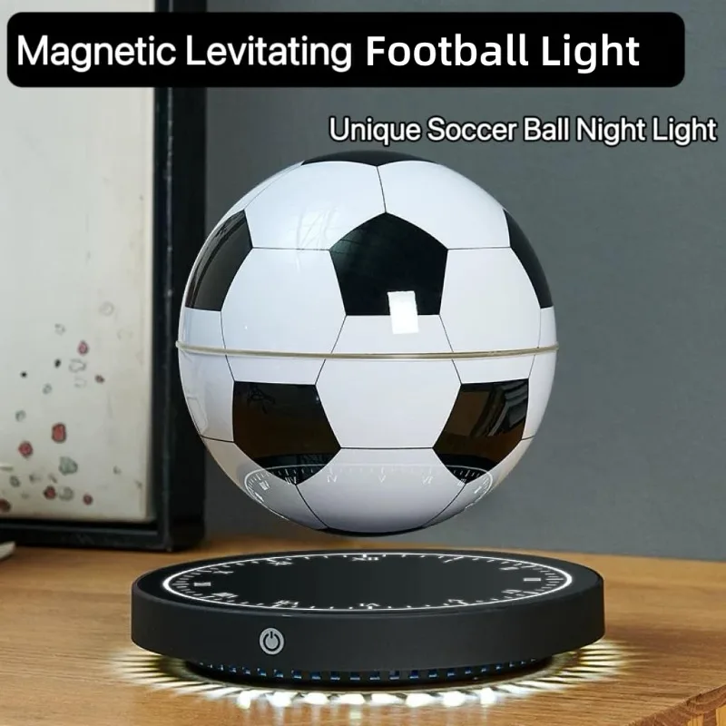 Levitating Football Night Light Magnetic Soccer Ball Floating Football Lamp for Bedroom Home Office for Birthday holiday gifts
Levitating Football Night Light Magnetic Soccer Ball Floating Football Lamp for Bedroom Home Office for Birthday holiday gifts