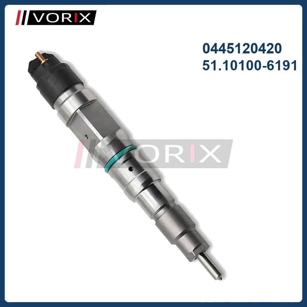 0445120420 51.10100-6191 Common Rail Diesel Fuel Injector for MAN TGS TGX
0445120420 51.10100-6191 Common Rail Diesel Fuel Injector for MAN TGS TGX