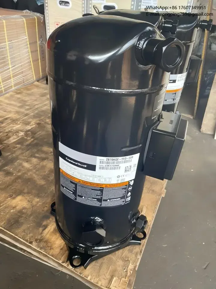 9HP R404A ZB76KQE-TFD-559 Copeland Scroll Refrigeration Air Conditioning Compressor
9HP R404A ZB76KQE-TFD-559 Copeland Scroll Refrigeration Air Conditioning Compressor