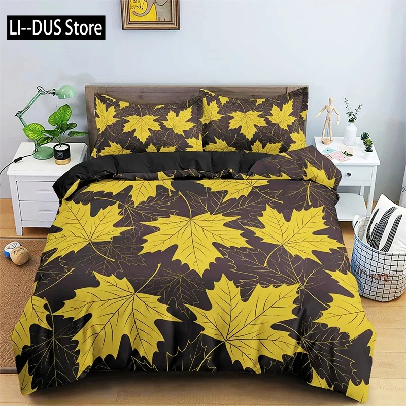 Canadian Maple Leaves Duvet Cover Autumn Theme Bedding Set Microfiber Leaf Comforter Cover Twin Full King for Kids Adult Bedroom
Canadian Maple Leaves Duvet Cover Autumn Theme Bedding Set Microfiber Leaf Comforter Cover Twin Full King for Kids Adult Bedroom