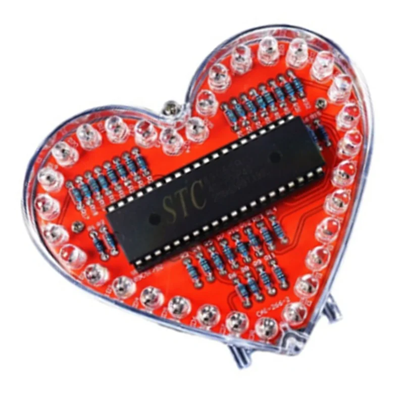 B97A-Heart-Shaped Flow Light DIY Electronic Kit Heart-Shaped Water Lamp Welding Practice
B97A-Heart-Shaped Flow Light DIY Electronic Kit Heart-Shaped Water Lamp Welding Practice