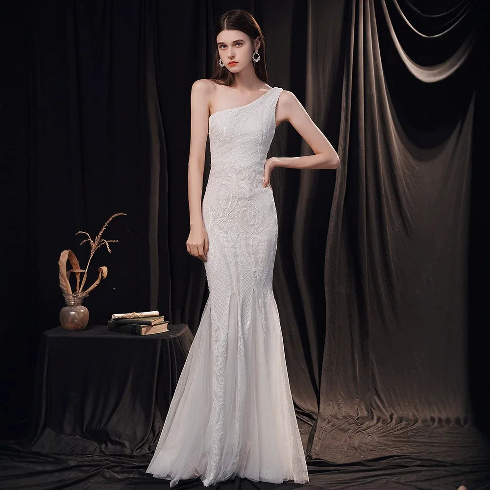 Evening gown dress for women 2026 new banquet style elegant white host bridesmaid dress
Evening gown dress for women 2026 new banquet style elegant white host bridesmaid dress
