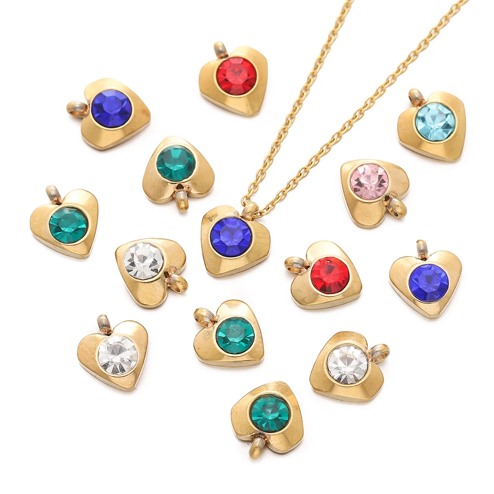 10pcs Stainless Steel with Crystal Rhinestone Charms Heart Pendants for DIY Necklace Earrings Charm Jewelry Making Accessories
10pcs Stainless Steel with Crystal Rhinestone Charms Heart Pendants for DIY Necklace Earrings Charm Jewelry Making Accessories