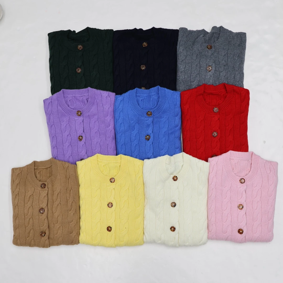 2025 Fall/Winter Women's Classic Retro Crewneck Long Sleeve Wool-Cashmere Knit Sweater Jacket
2025 Fall/Winter Women's Classic Retro Crewneck Long Sleeve Wool-Cashmere Knit Sweater Jacket