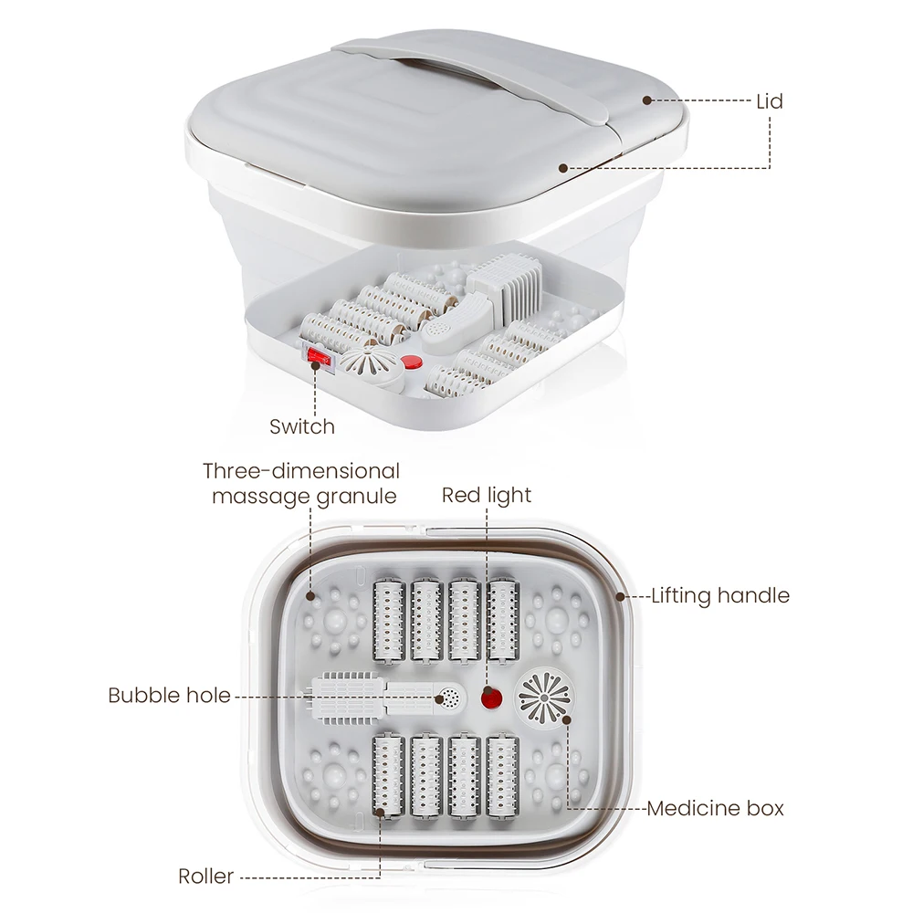 Portable Thermostatic Foot Massage Tub Foldable Plus Tropical Automatic Foot Bath Tub For Home To Promote Blood Circulatio
Portable Thermostatic Foot Massage Tub Foldable Plus Tropical Automatic Foot Bath Tub For Home To Promote Blood Circulatio