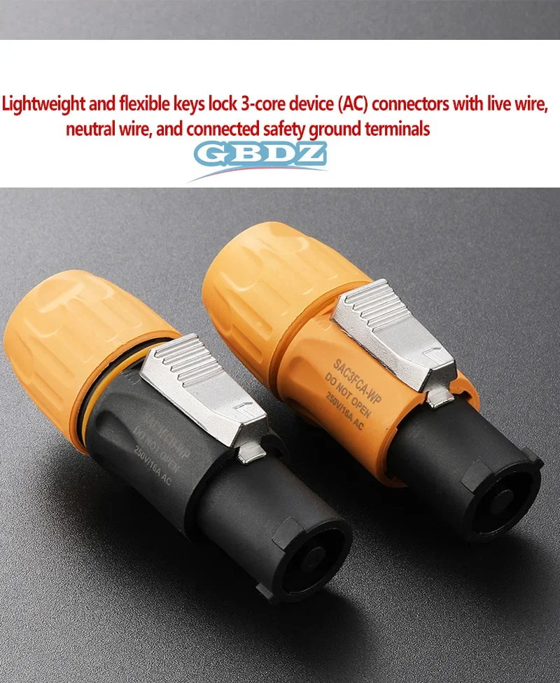 IP65 Waterproof 3-Core Male/Female Docking Power Supply Aviation Input Output Plug/Socket NAC3FCA Industrial LED Large Screen
IP65 Waterproof 3-Core Male/Female Docking Power Supply Aviation Input Output Plug/Socket NAC3FCA Industrial LED Large Screen