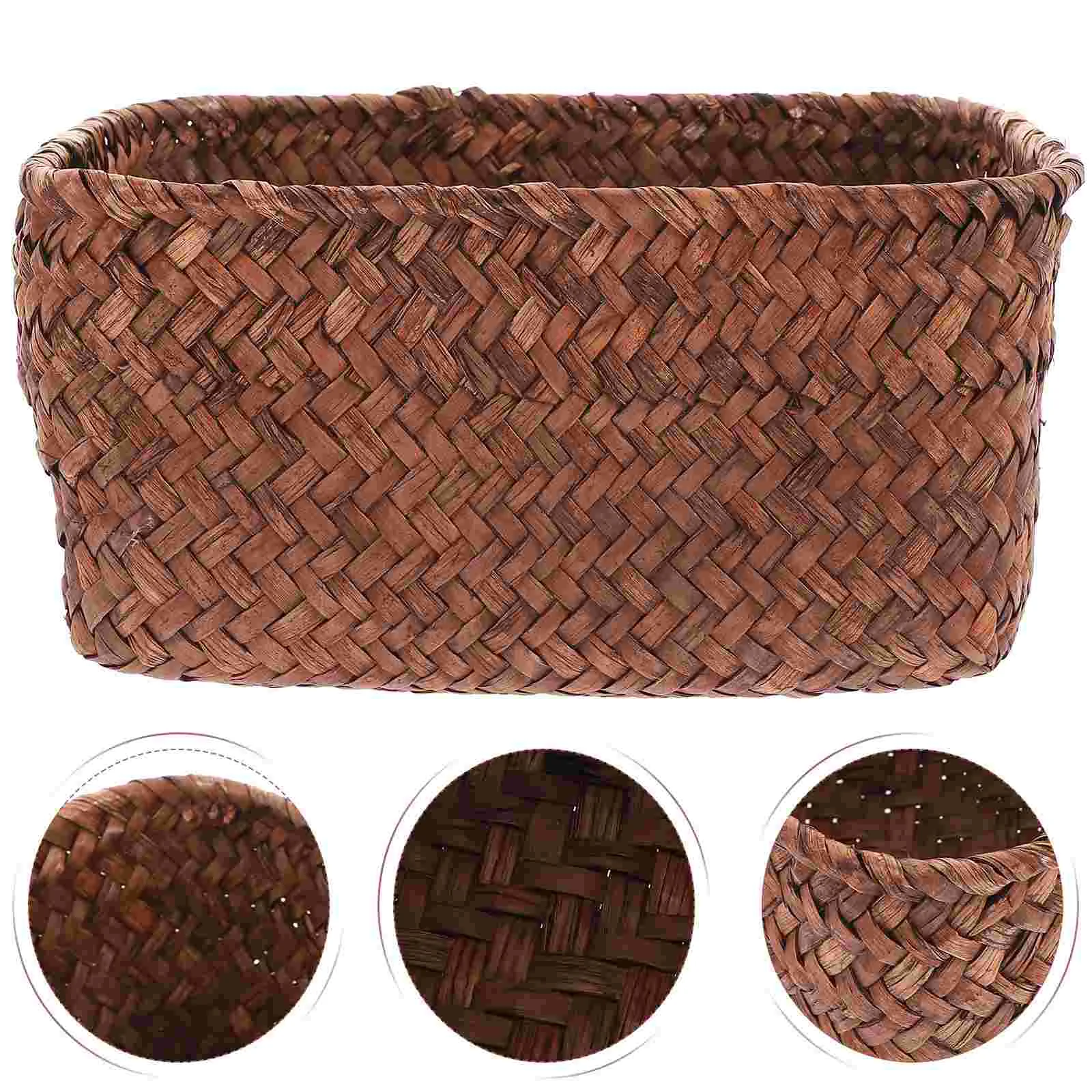 Seagrass Storage Basket Desktop ganizer Large Size Living Room Coffee Table Kitchen Box Weave Container Sundries Holder
Seagrass Storage Basket Desktop ganizer Large Size Living Room Coffee Table Kitchen Box Weave Container Sundries Holder