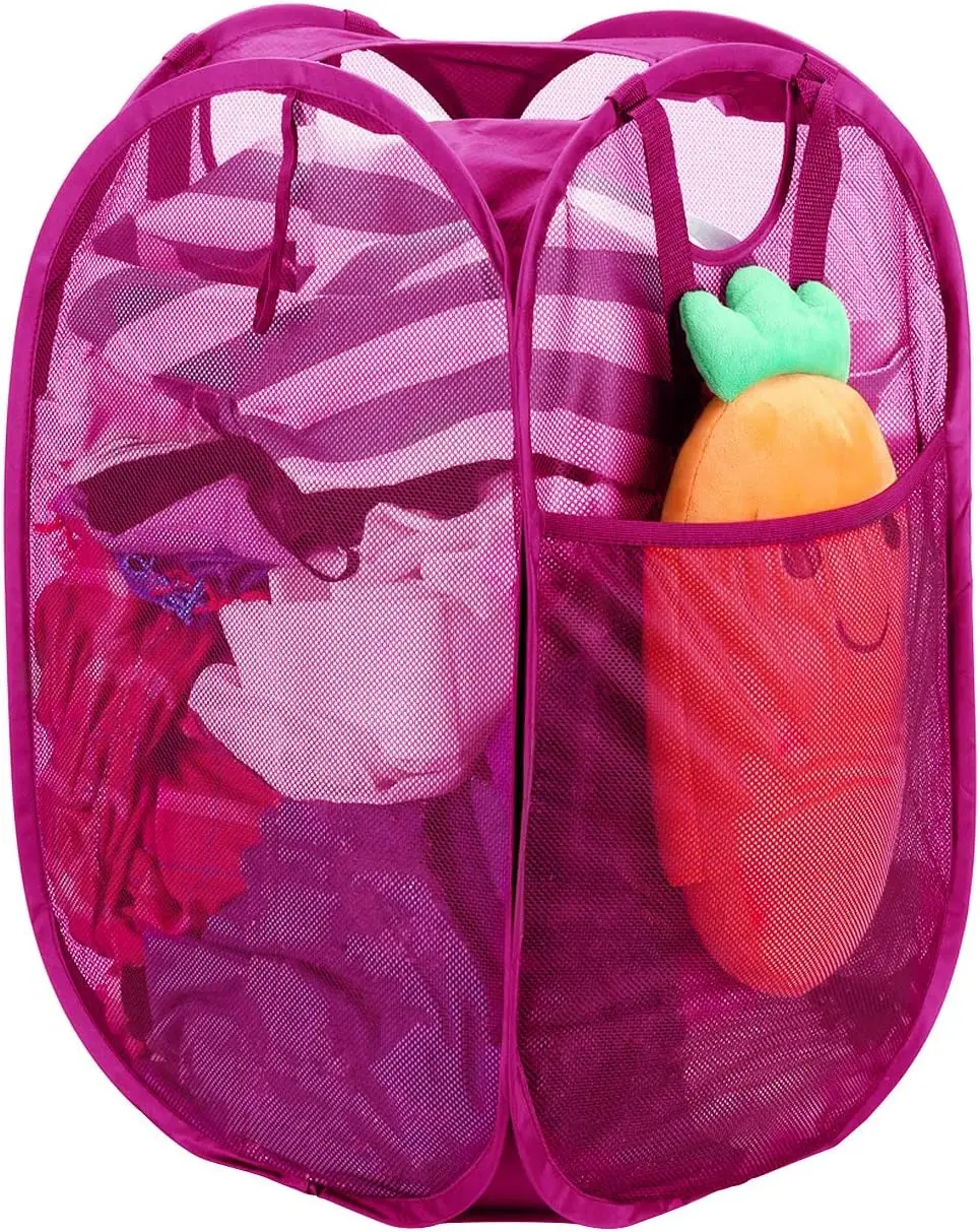 Strong Mesh Pop-up Laundry Hamper, Quality Laundry Basket with Durable Handles Solid Bottom High
Strong Mesh Pop-up Laundry Hamper, Quality Laundry Basket with Durable Handles Solid Bottom High