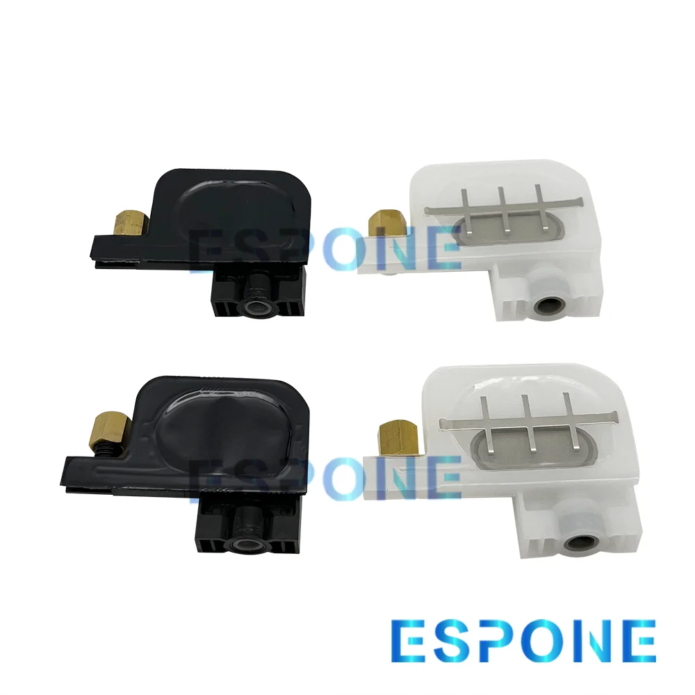 ESPONE 10pcsWhite/Black Eco-solvent Resistant Small Square Head Ink Damper for Epson R1800/R1900/R1390/R2400/DX4/DX5