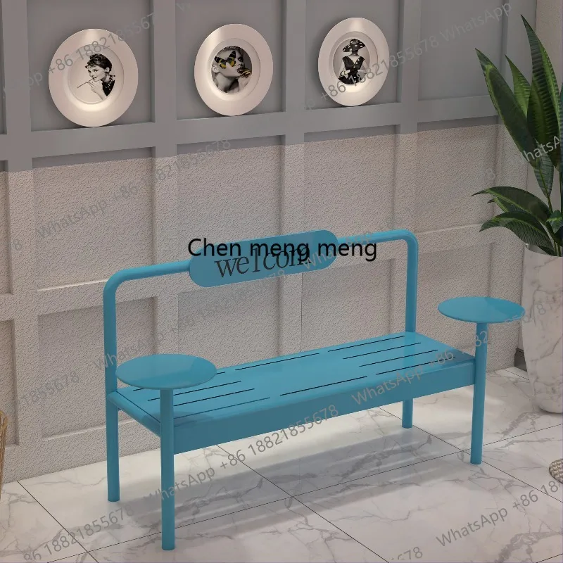 Korean Outdoor Long Bench Modern Design Park Milk Tea Café Rest Bench Wrought Iron Balcony Furniture terraza muebles
Korean Outdoor Long Bench Modern Design Park Milk Tea Café Rest Bench Wrought Iron Balcony Furniture terraza muebles