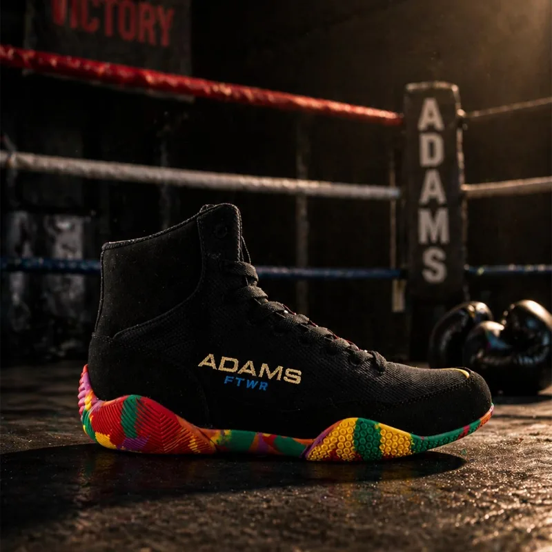 Professional Wrestling Shoes for Men Non-Slip Men Boxing Sport Shoes Unisex Gym Training Shoe High Top Fighting Shoe for Mans
Professional Wrestling Shoes for Men Non-Slip Men Boxing Sport Shoes Unisex Gym Training Shoe High Top Fighting Shoe for Mans