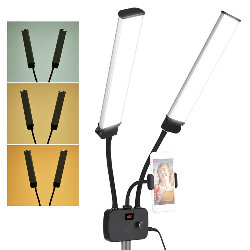 【Hot Cake】Double Arms LED Fill Dimmable Beauty LED Video Lights 2700K-5600K 2 Light Modes 45W Photography Live Streaming
【Hot Cake】Double Arms LED Fill Dimmable Beauty LED Video Lights 2700K-5600K 2 Light Modes 45W Photography Live Streaming