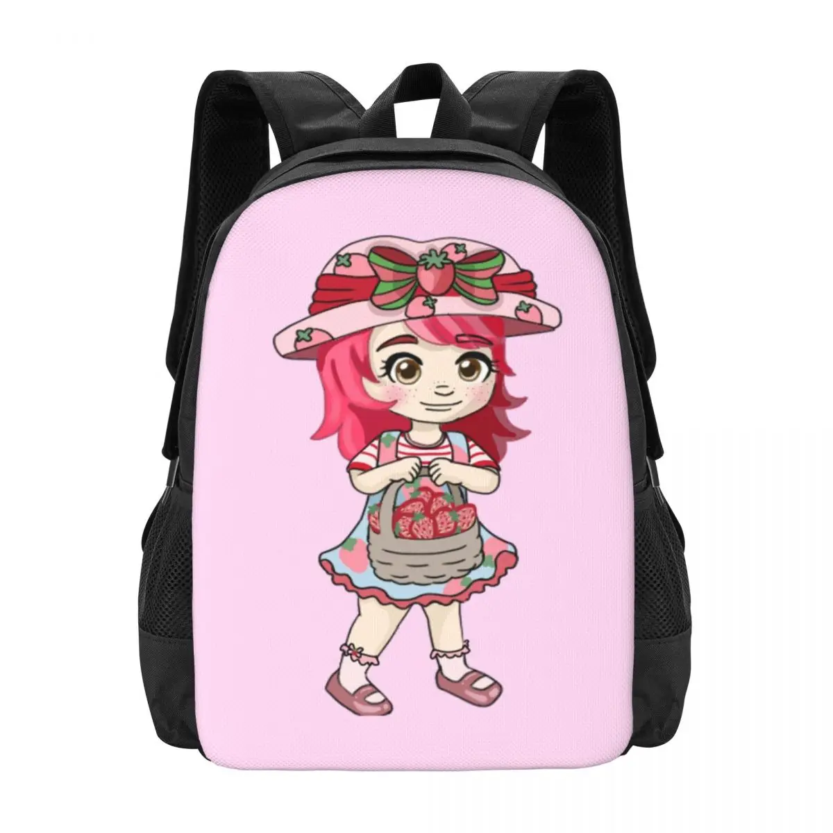 Strawberry Girl Backpack Hot Sale Daypack Large Capacity Children BookBag School Bag Shoulder Bags for Men Women
Strawberry Girl Backpack Hot Sale Daypack Large Capacity Children BookBag School Bag Shoulder Bags for Men Women