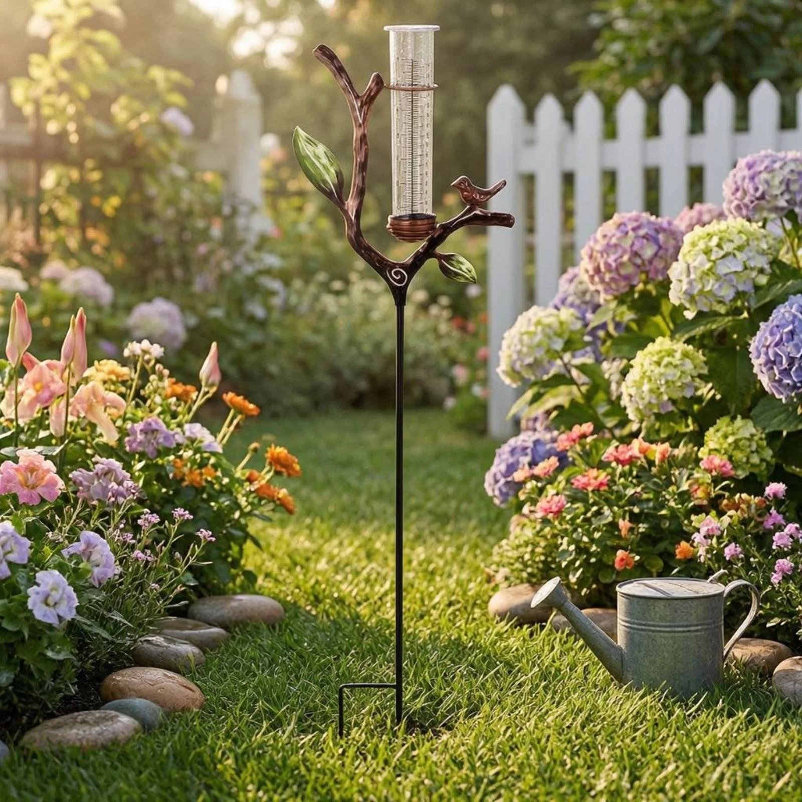 Solar Rain Gauge Printed Scale Decorative Rain Gauge Garden Ornament Ornamental
Solar Rain Gauge Printed Scale Decorative Rain Gauge Garden Ornament Ornamental