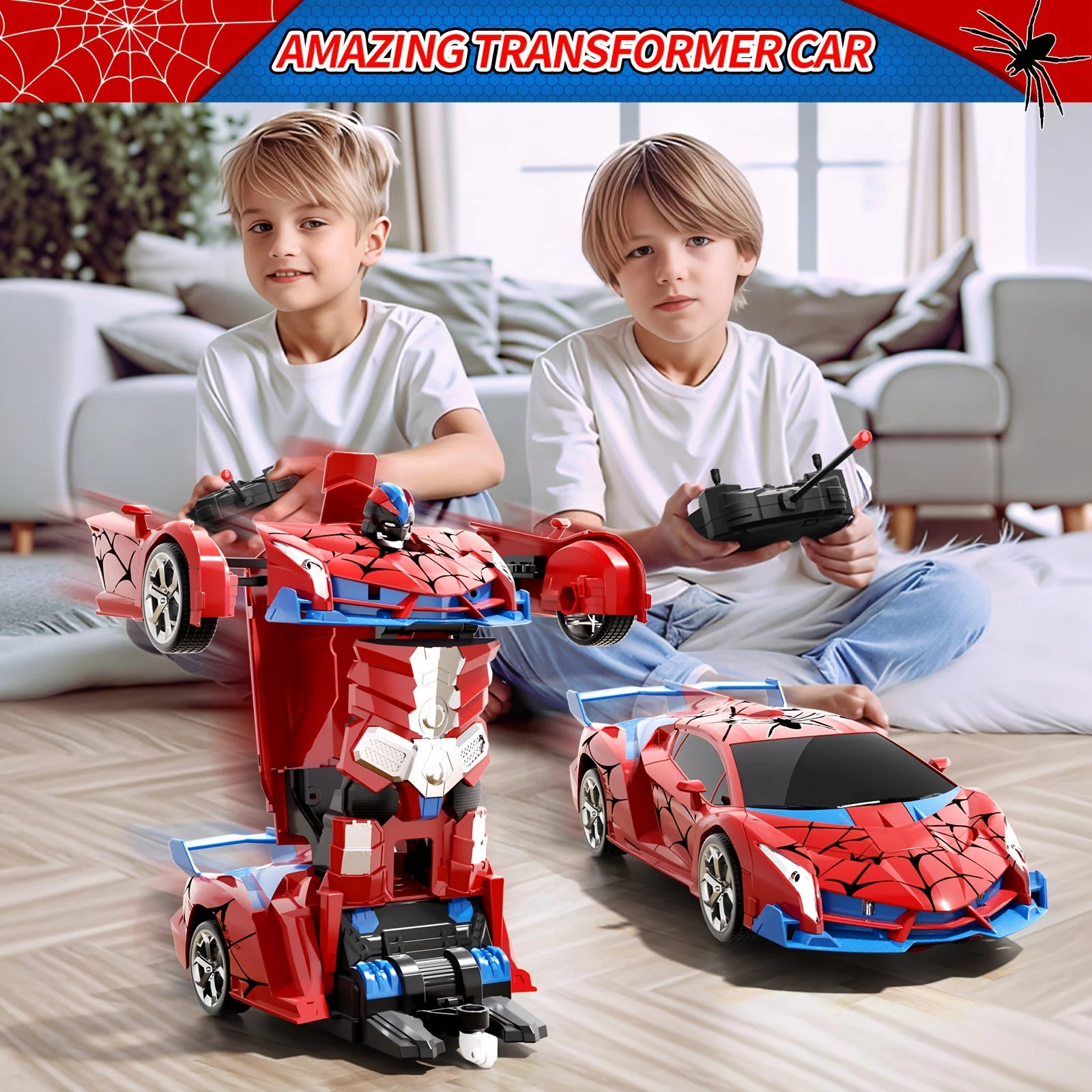 Радиоуправляемая машинка-паук 2,4 ГГц с функцией трансформации - робот-машина для трюков, с перезаряжаемой батареей и LED-подсветкой, игрушка-подарок для мальчиков и девочек
Радиоуправляемая машинка-паук 2,4 ГГц с функцией трансформации - робот-машина для трюков, с перезаряжаемой батареей и LED-подсветкой, игрушка-подарок для мальчиков и девочек