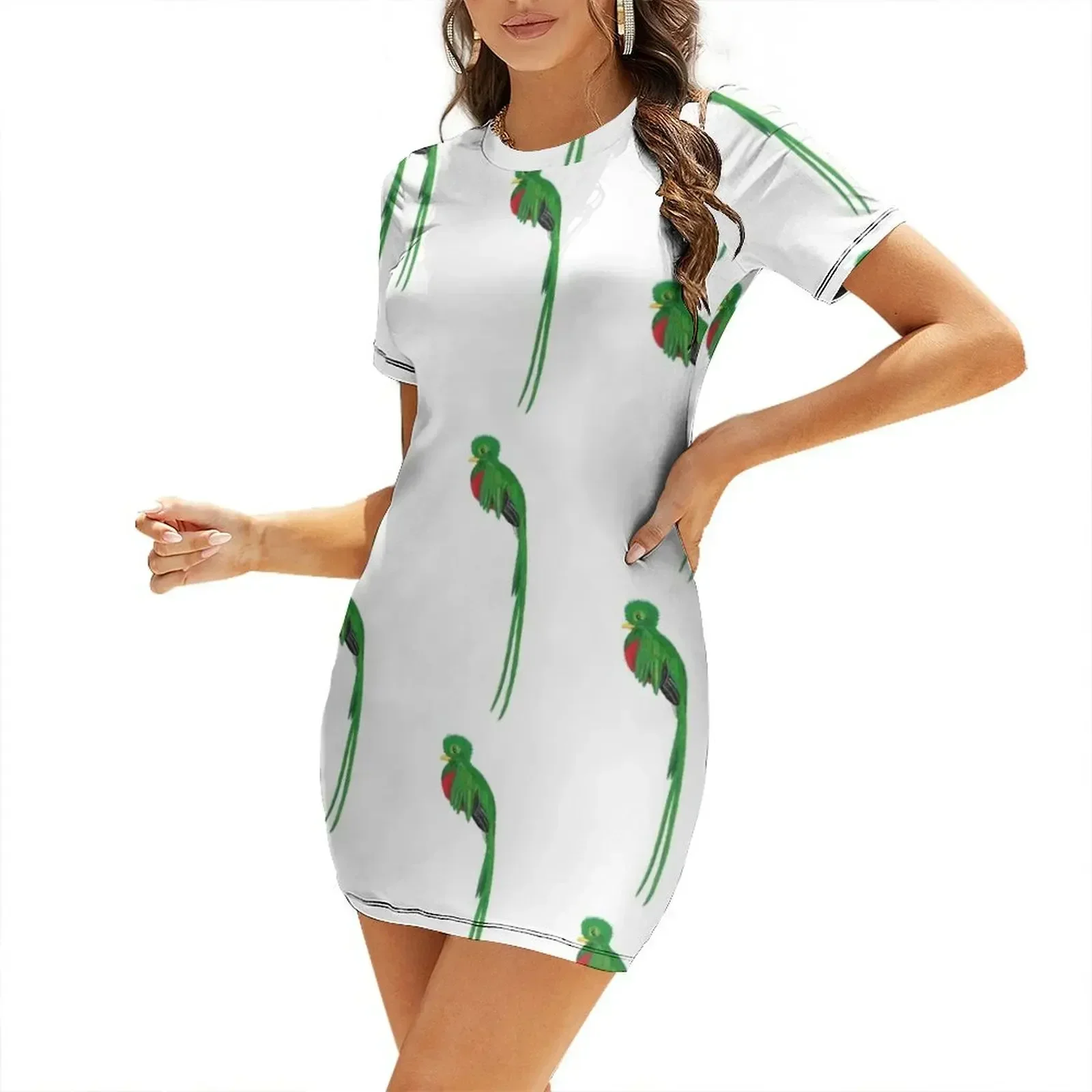 Resplendent Quetzal Guatemala Short-Sleeved Dress womens clothing evening dress women summer dress womens 2026 cocktail dresses
Resplendent Quetzal Guatemala Short-Sleeved Dress womens clothing evening dress women summer dress womens 2026 cocktail dresses