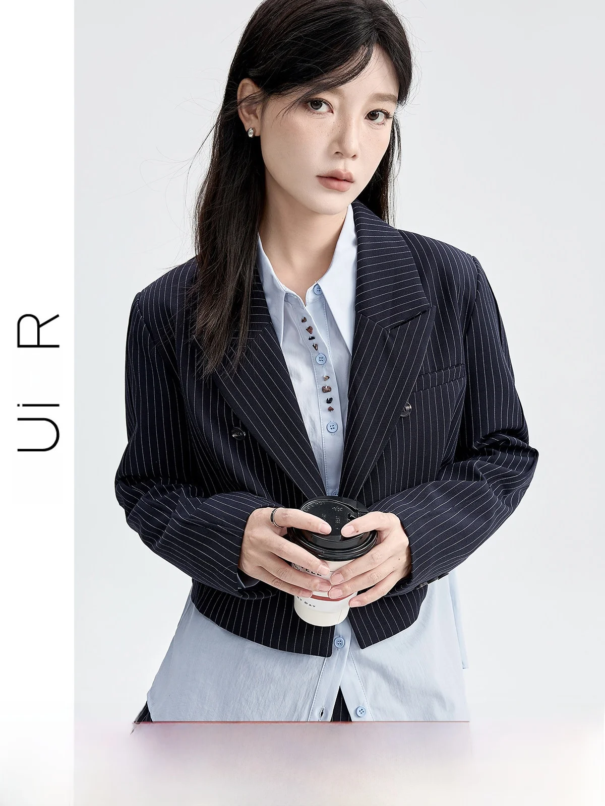Guier Women's Striped Suit Jaet Casual Sle Loose Slimming High-End Leisure West Coat ort Length Double Breasted
Guier Women's Striped Suit Jaet Casual Sle Loose Slimming High-End Leisure West Coat ort Length Double Breasted