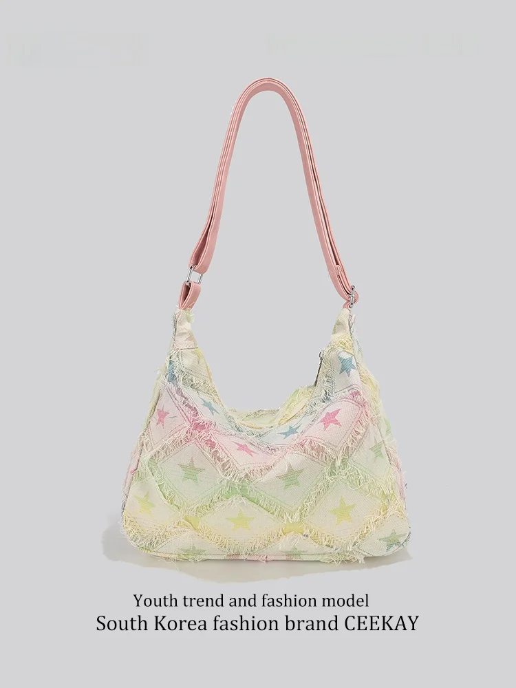 Ceekay Canvas Tote Bag Women Large Capacity Commuter Shoulder Bag Soft Square Shape Grid Pattern Zipper Closure Daily Use
Ceekay Canvas Tote Bag Women Large Capacity Commuter Shoulder Bag Soft Square Shape Grid Pattern Zipper Closure Daily Use