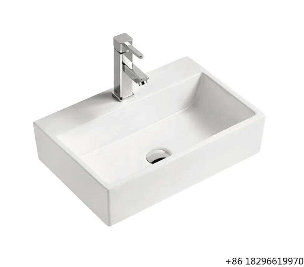 Bathroom Vanity Ceramic Countertop Artistic Washbasin Modern High-quality Sanitary Ware Bathroom White Rectangular Sink
Bathroom Vanity Ceramic Countertop Artistic Washbasin Modern High-quality Sanitary Ware Bathroom White Rectangular Sink